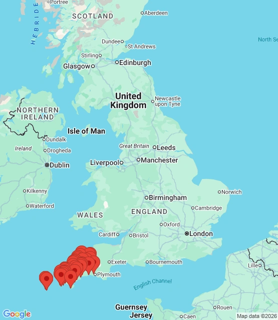 cornwall uk map