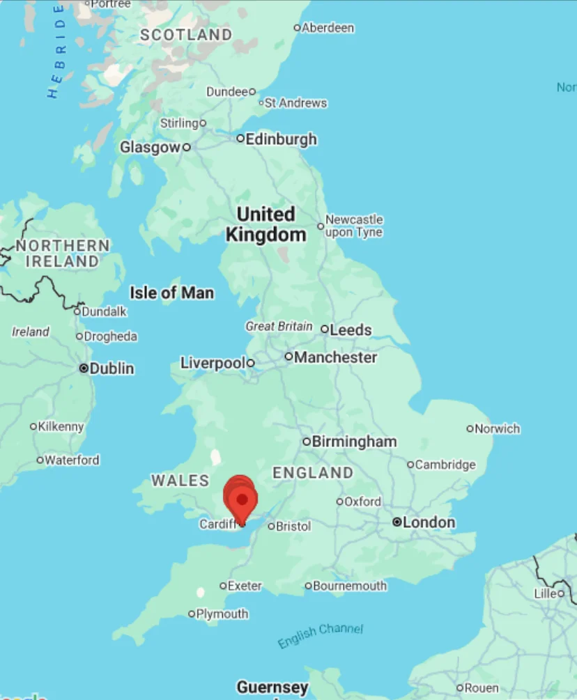 Cardiff map
