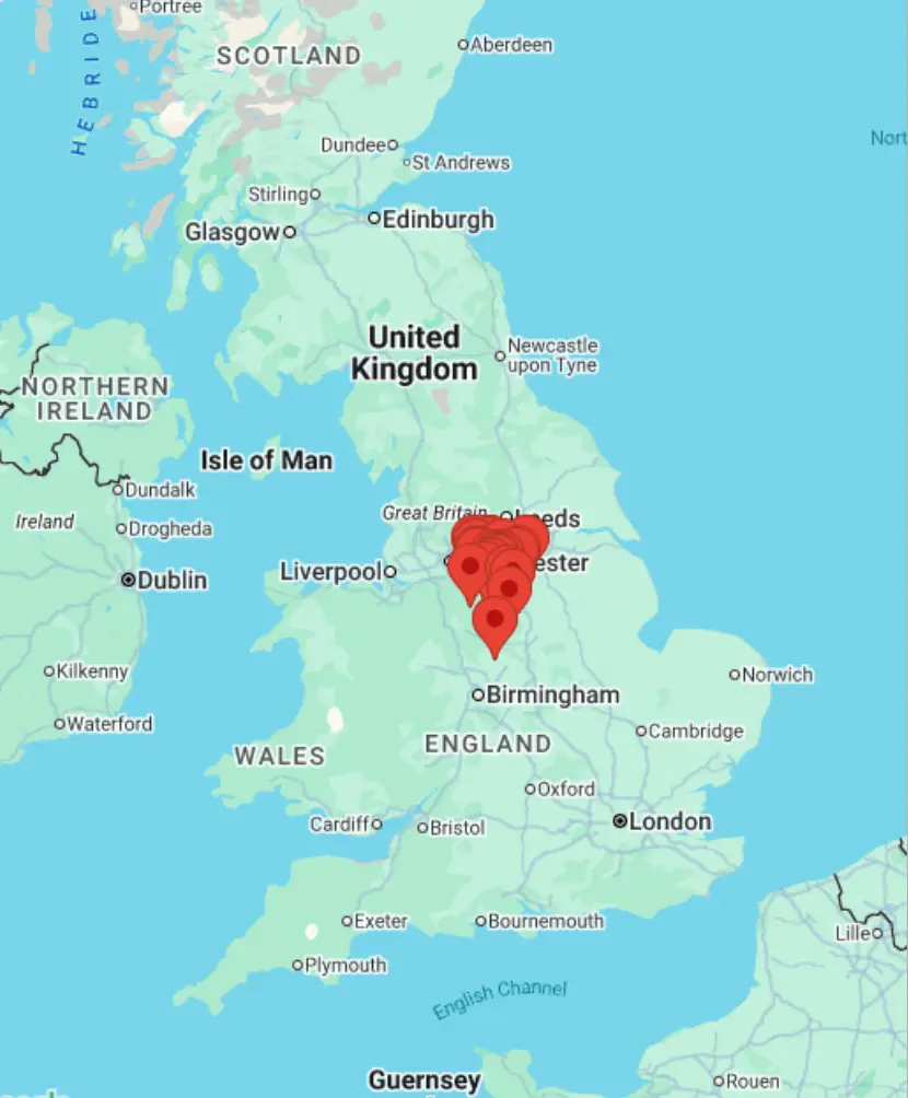 Peak District map