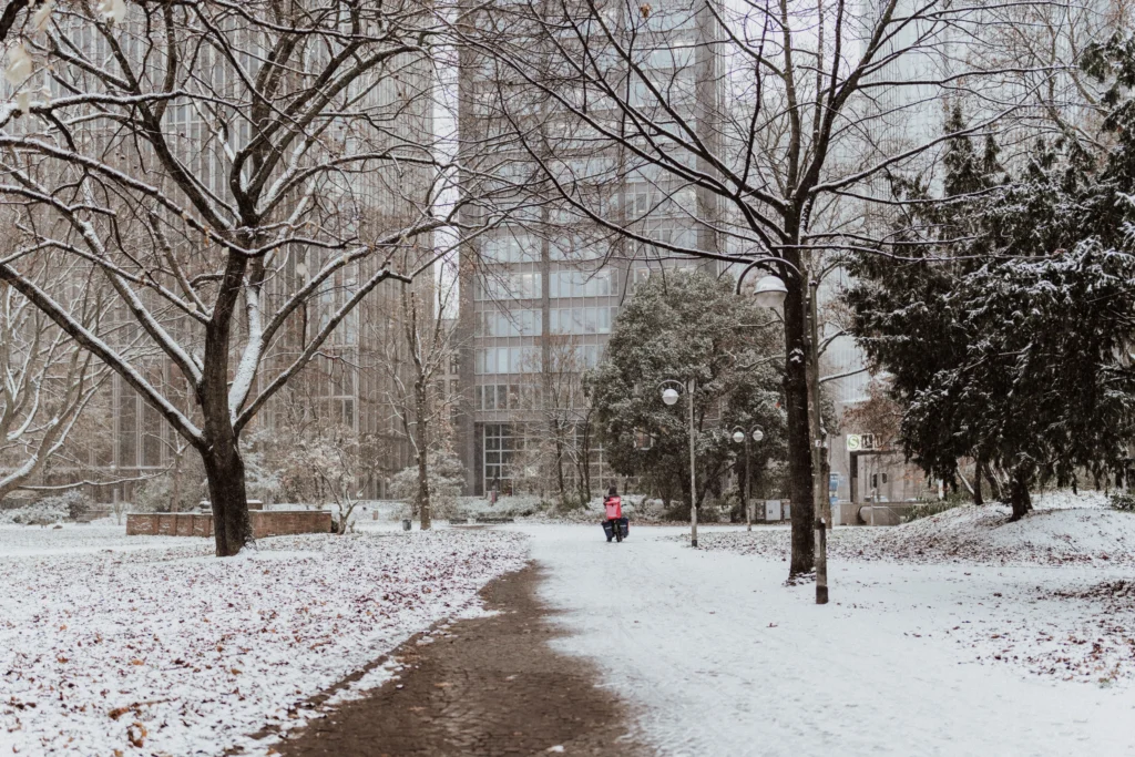 Winter in glasgow